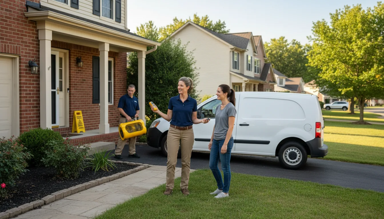 Residential water damage restoration in Harvard, NE